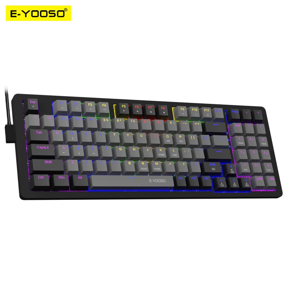 Keyboard Gaming Blue Switch - E-YOOSO Z94 USB механическая игровая клавиатура,