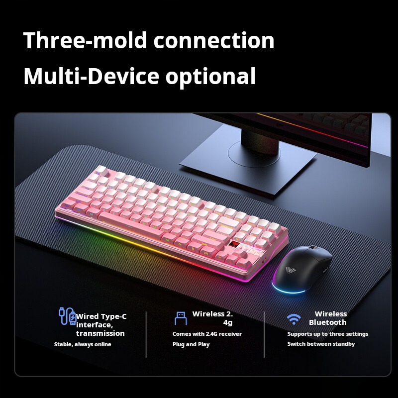 AULA F87 Pro V2 – механическая – обзор и цена Gaming Keyboard Hot Swappable