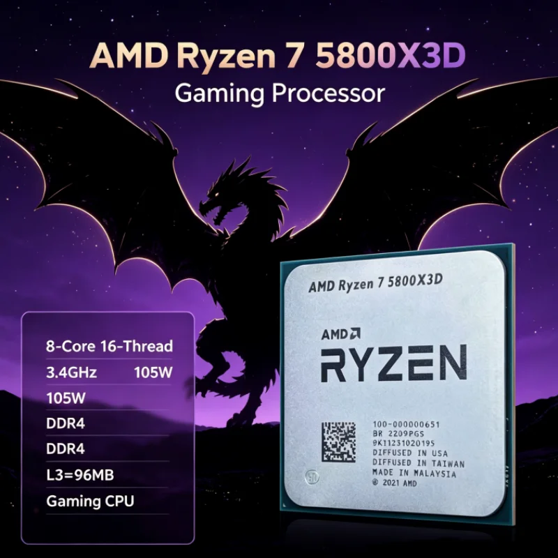 AMD R7 5800X3D 96 МБ 8-ядерный – обзор и цена Amd Cpu Ryzen 7