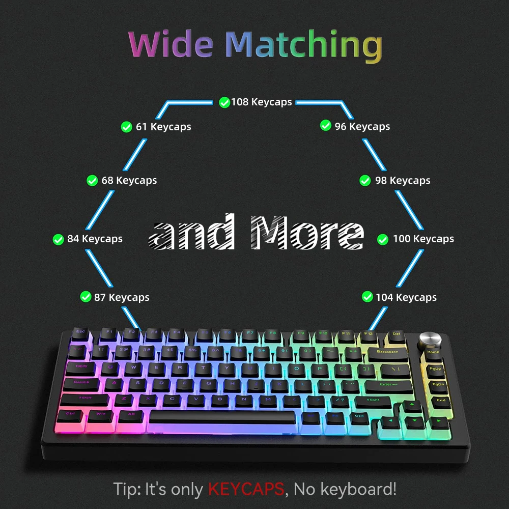 Новые колпачки для клавиш PBT  – обзор и цена Keyboard Gaming Blue Switch