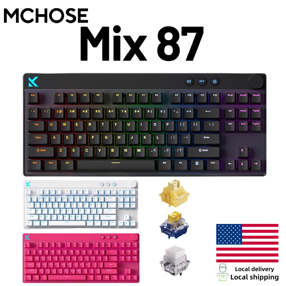 Игровая клавиатура Mchose Mix8 – обзор и цена Gaming Keyboard Hot Swappable