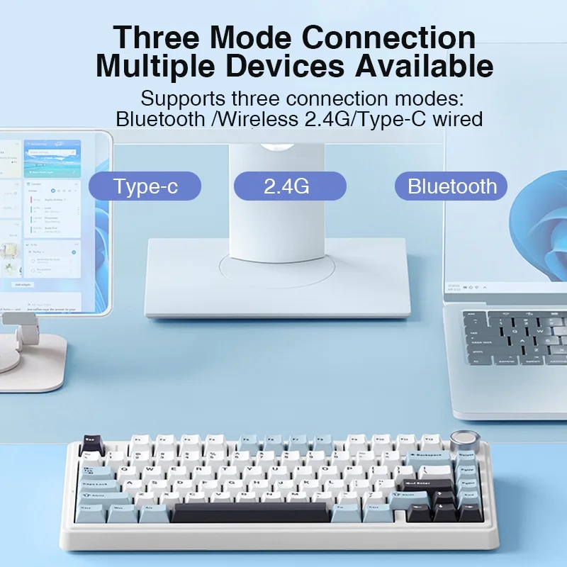 AULA F75 2,4G Беспроводная/Blu – обзор и цена Keyboard Gaming Blue Switch